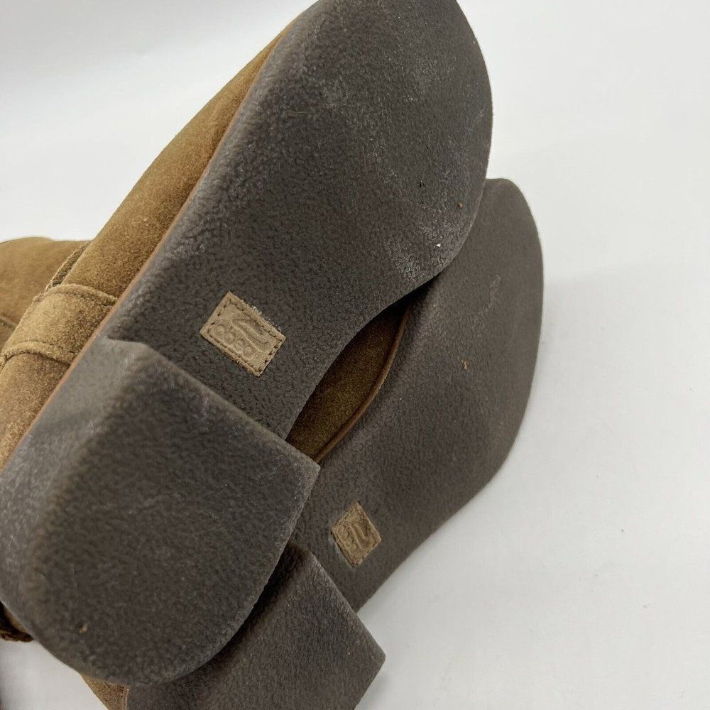 Abeo Blaine Suede Shearling Lined Brown Boots Women’s size 6 - Picture 6 of 7